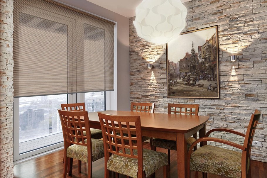 Рулонная штора премиум "Colima", коричневый