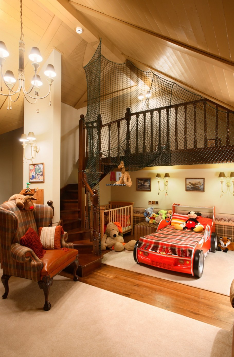 Интерьер детской в загородном доме