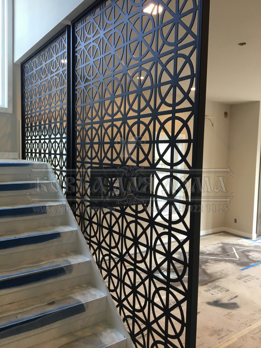 Ажурные перегородки на лестницах