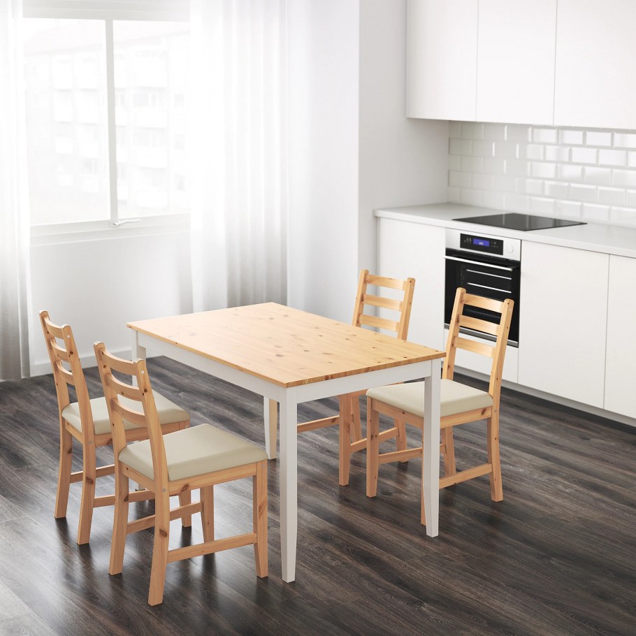 Ingatorp ИНГАТОРП раздвижной стол, белый 110/155 см