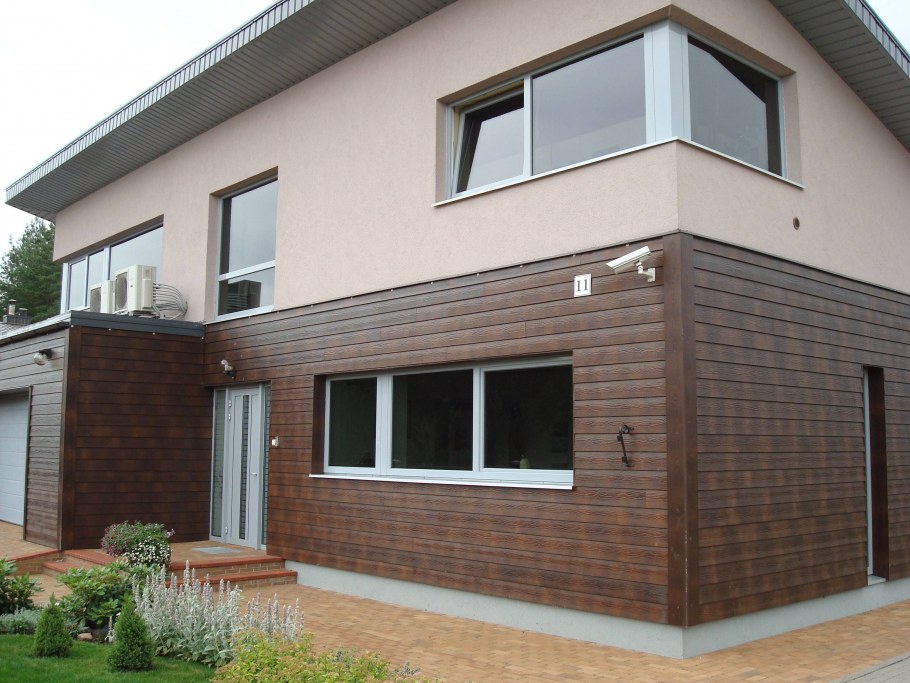 Красивая наружная отделка дома