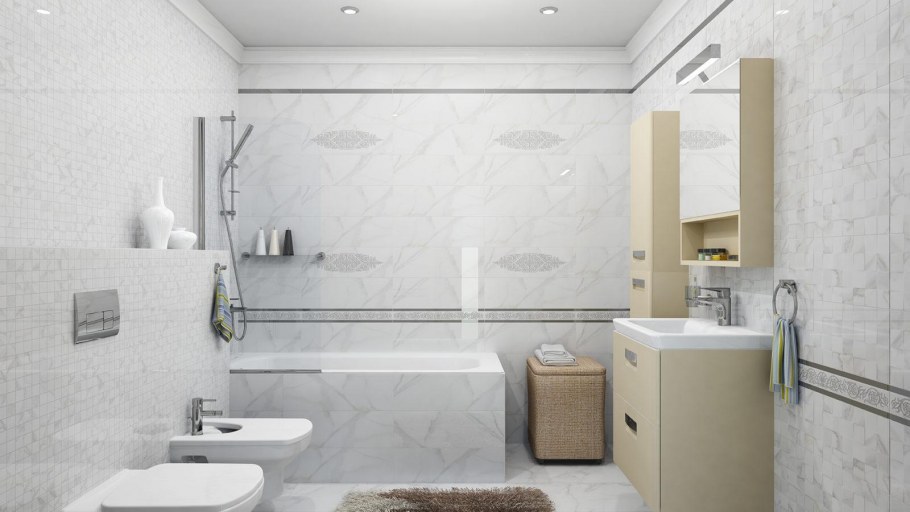 Cassiopea плитка настенная белый 17-00-00-479 20х60 Ceramica Classic