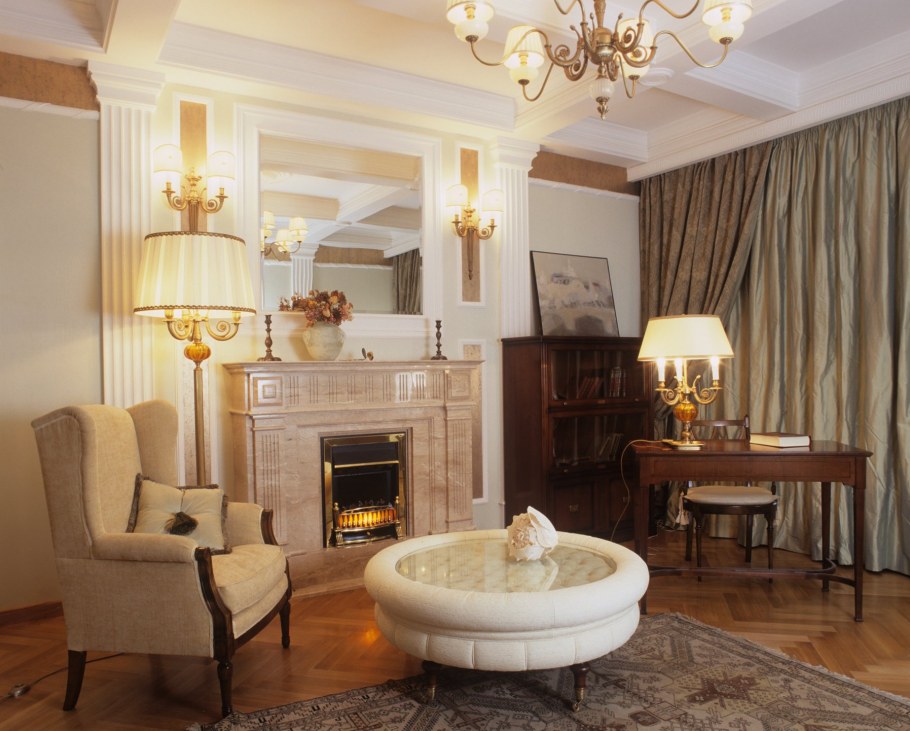 Гостиная в стиле сталинский Ампир