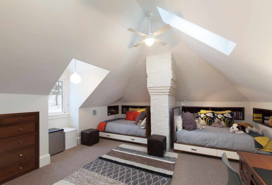 Мансарда с двумя комнатами