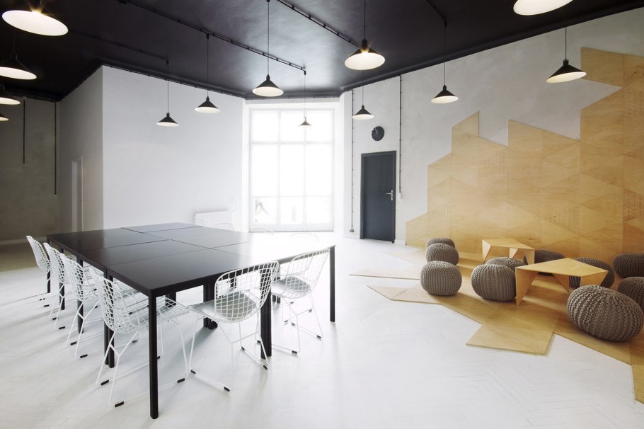 Потолок лофт в офисе