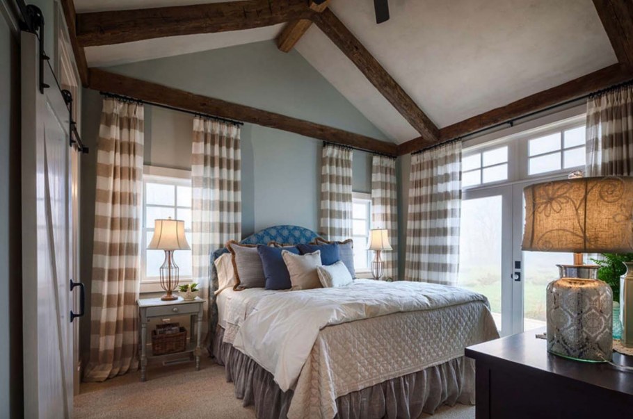 Шторы в стиле Кантри для спальни