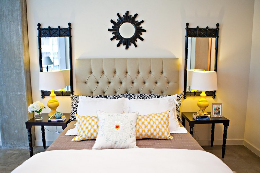 Эклектика в интерьере спальни