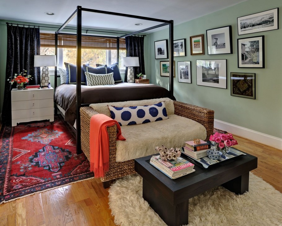 Интерьер спальни в стиле Эклектика