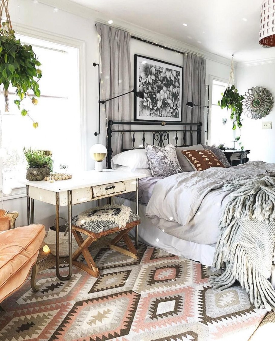 Спальня в эклектическом стиле
