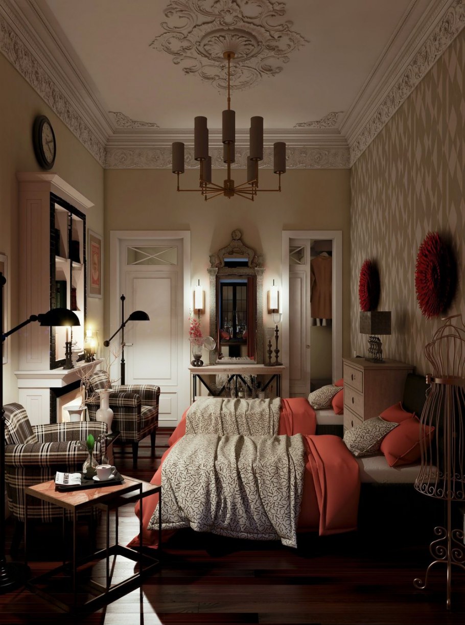 Уютный интерьер комнаты