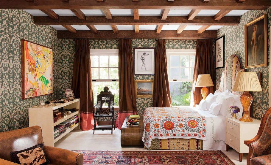 Спальня в эклектическом стиле
