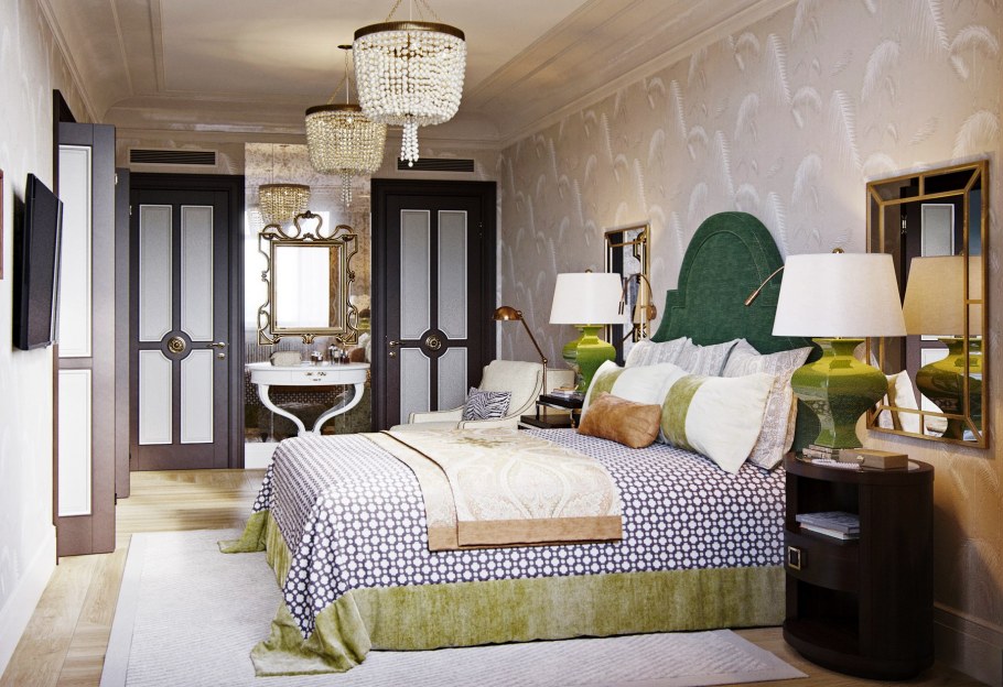 Европейский интерьер спальни