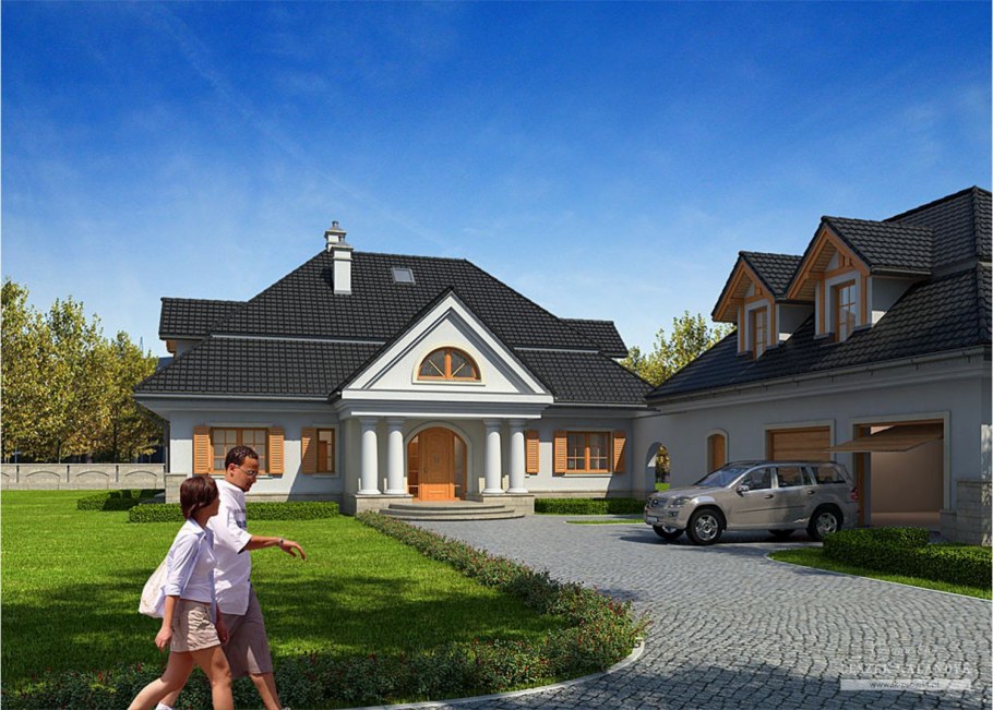 Проекты домов с террасой над гаражом