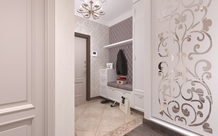 Интерьер коридора в стиле Неоклассика
