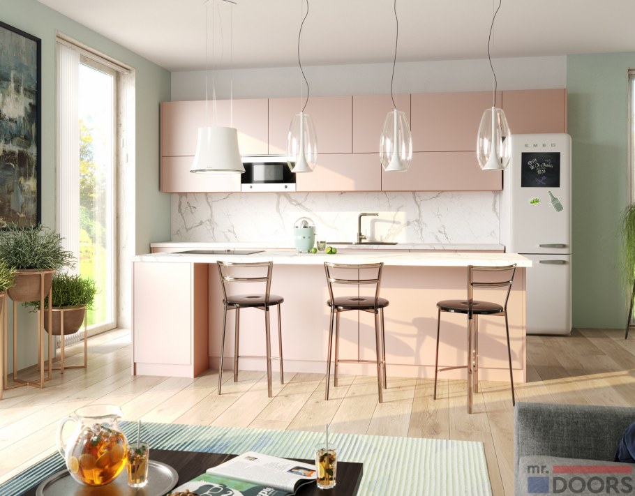 Кухня в пастельных тонах