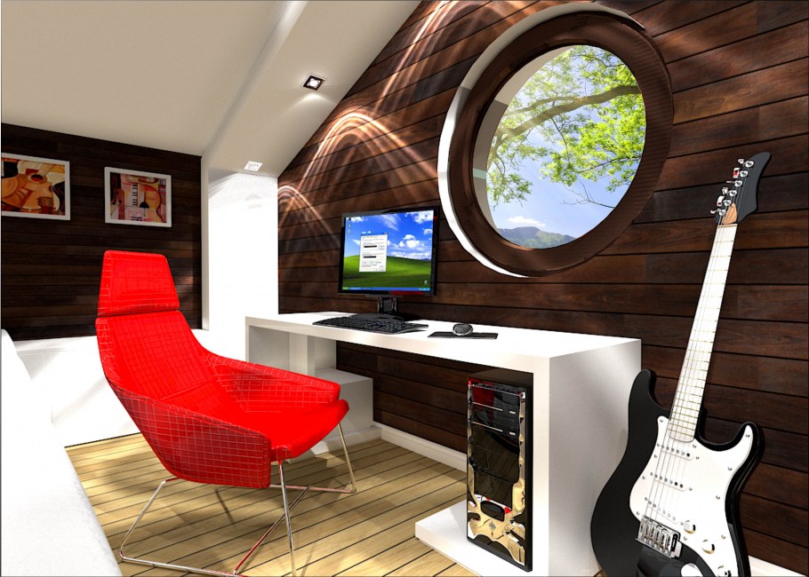 Интерьер музыкальной комнаты