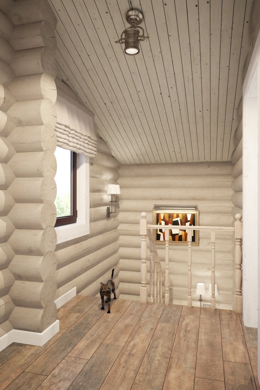 Дом из бревна внутренняя отделка