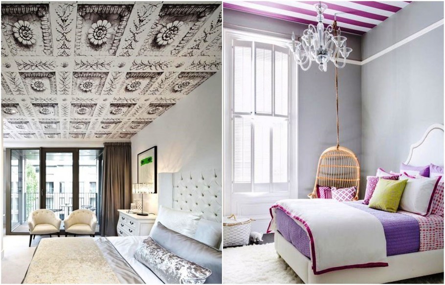 Потолок в стиле пэчворк