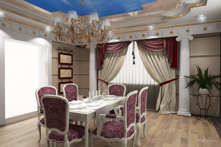 Гостиная в стиле классицизм