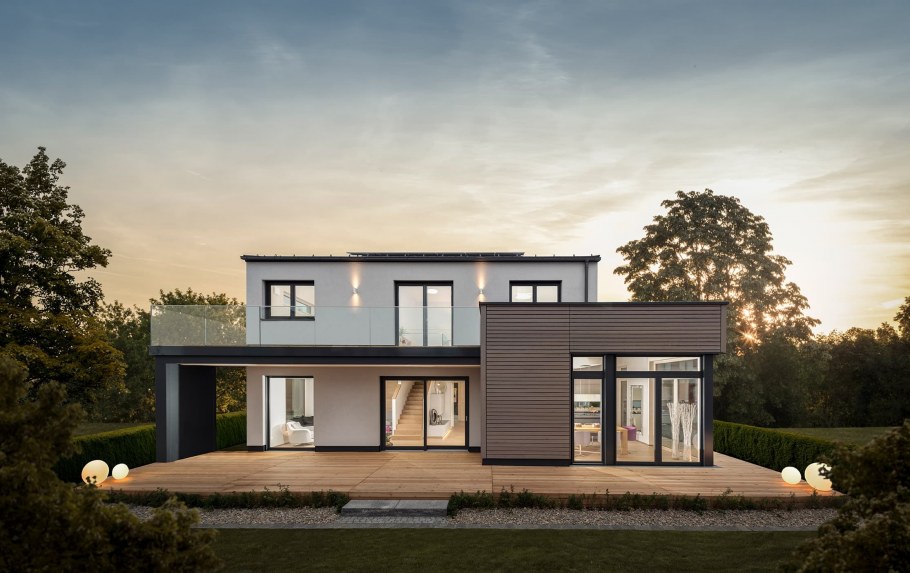 Баухауз архитектура загородный дом