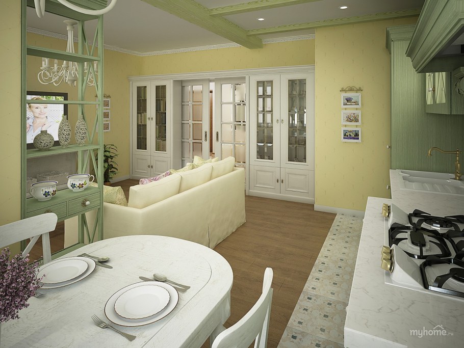 Прованс в интерьере квартиры двухкомнатной