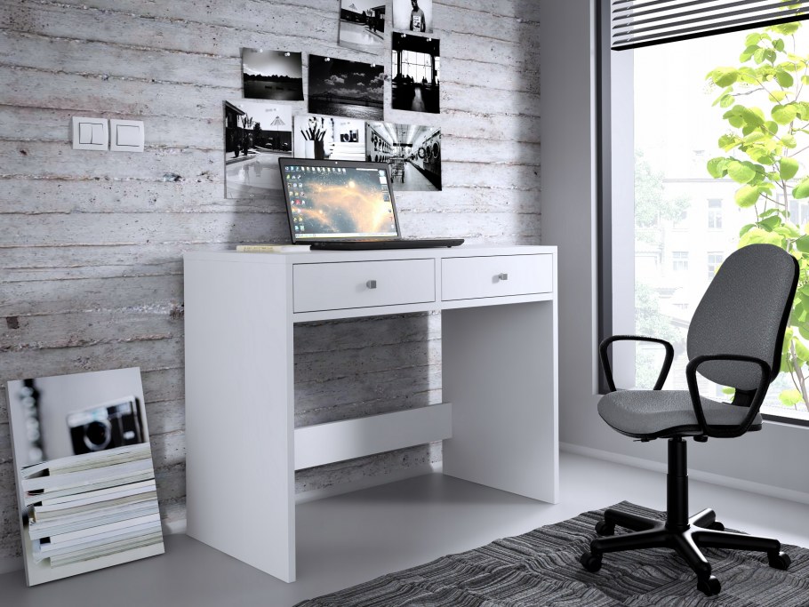 Стол письменный Hemingway, дымчатый дуб/черный