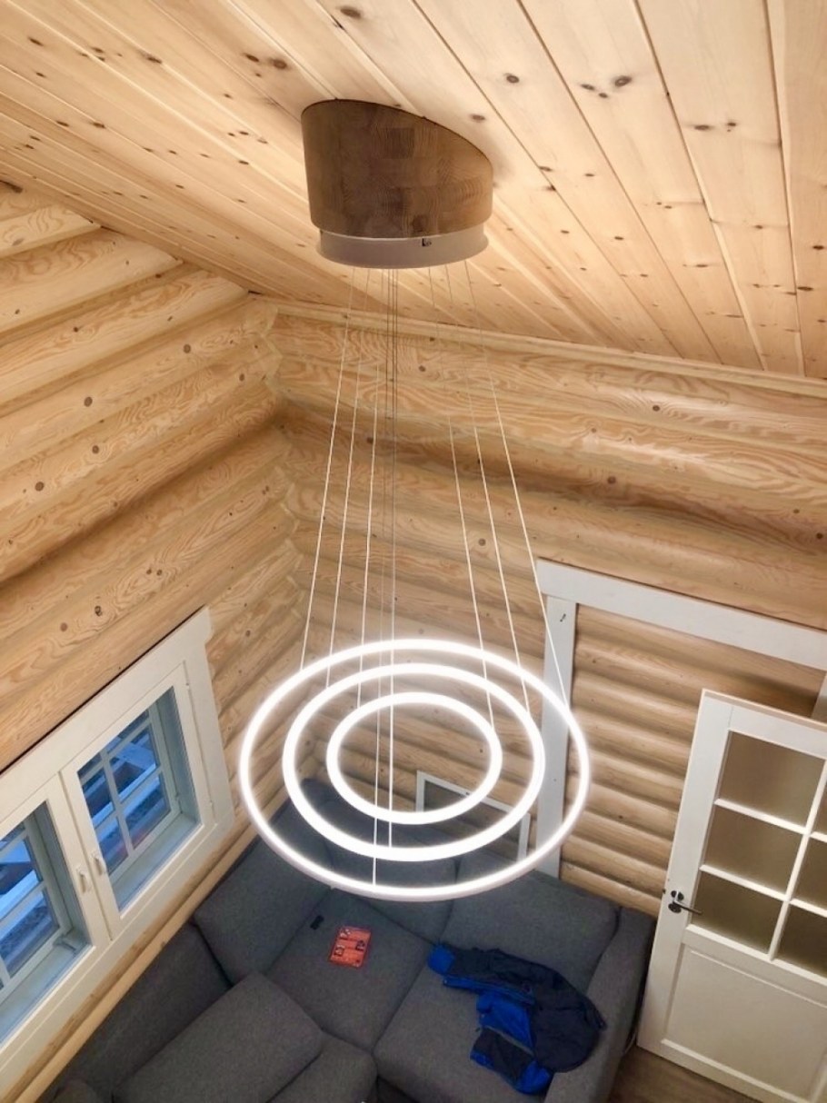 Освещение в срубовом доме