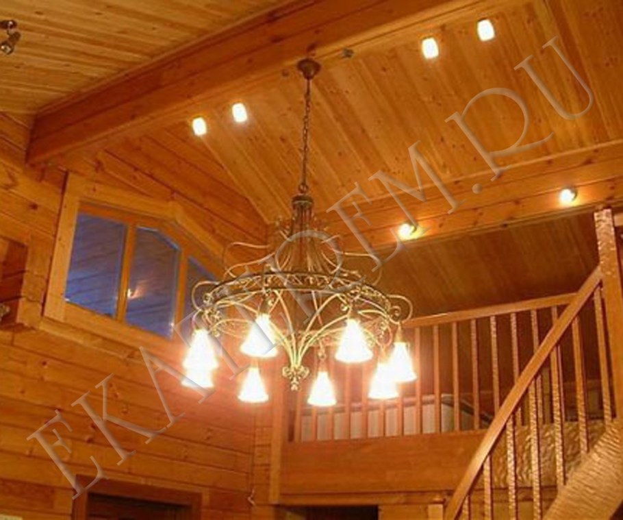 Светильники для дома из бруса