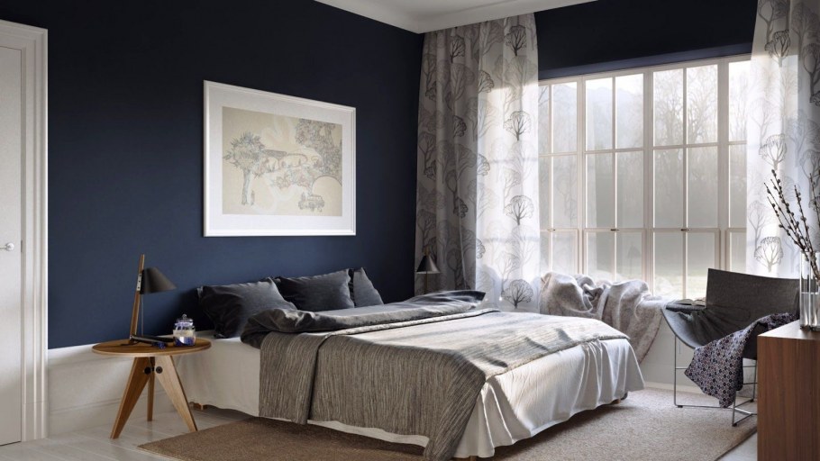 Шторы к серым стенам