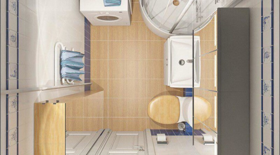 Санузел в однокомнатной хрущевке