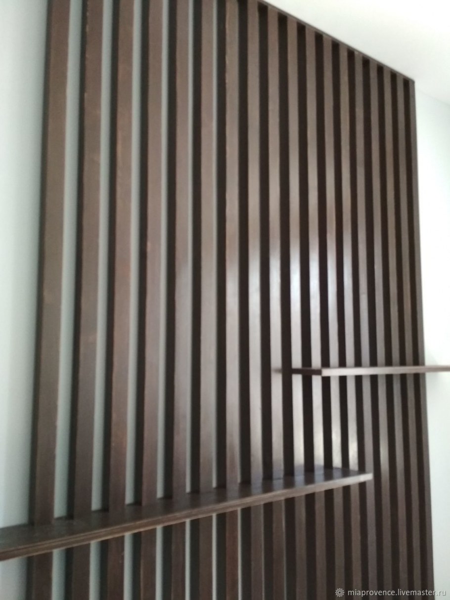 Деревянные рейки вертикальные