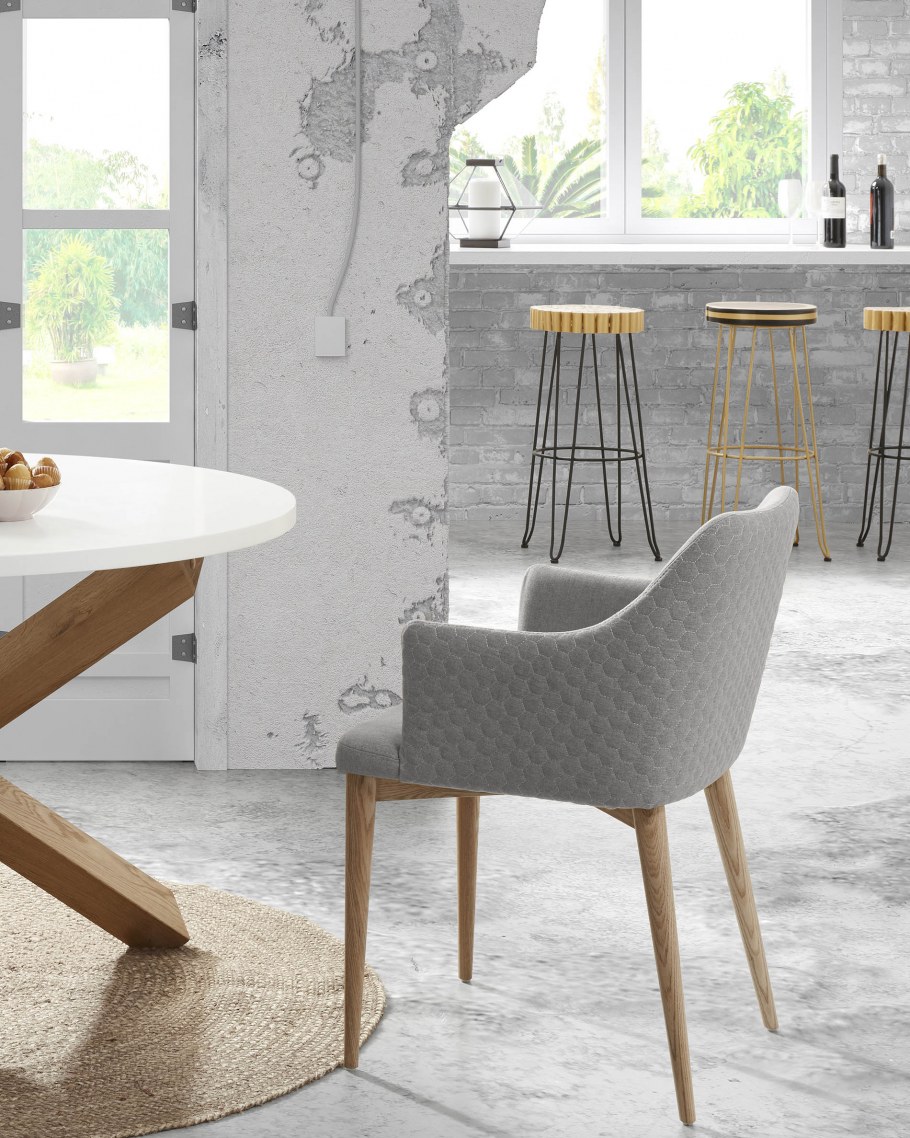 Кресло Danai желтое тканевое