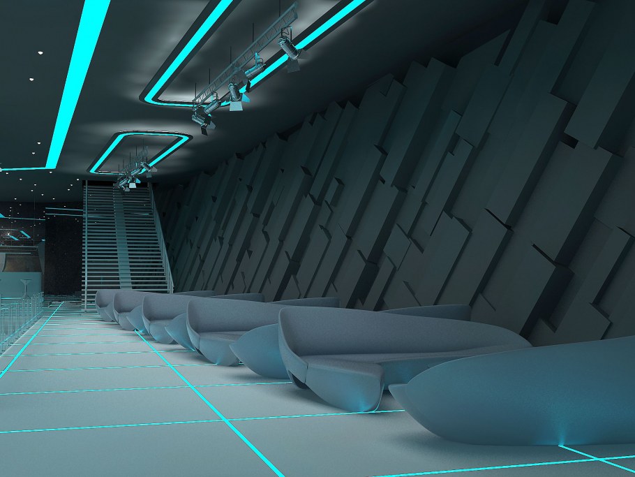 Tron Legacy интерьер