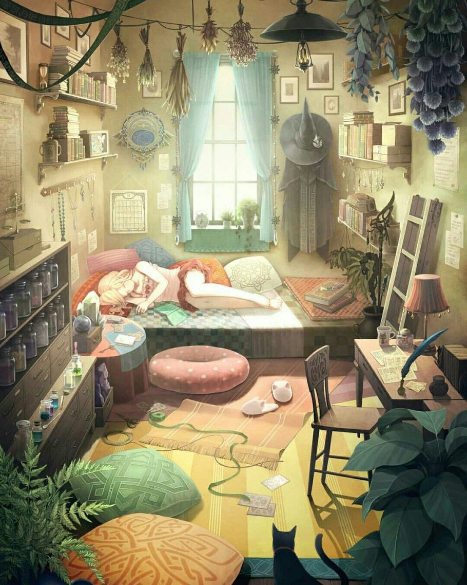 Фотообои в стиле аниме в комнату