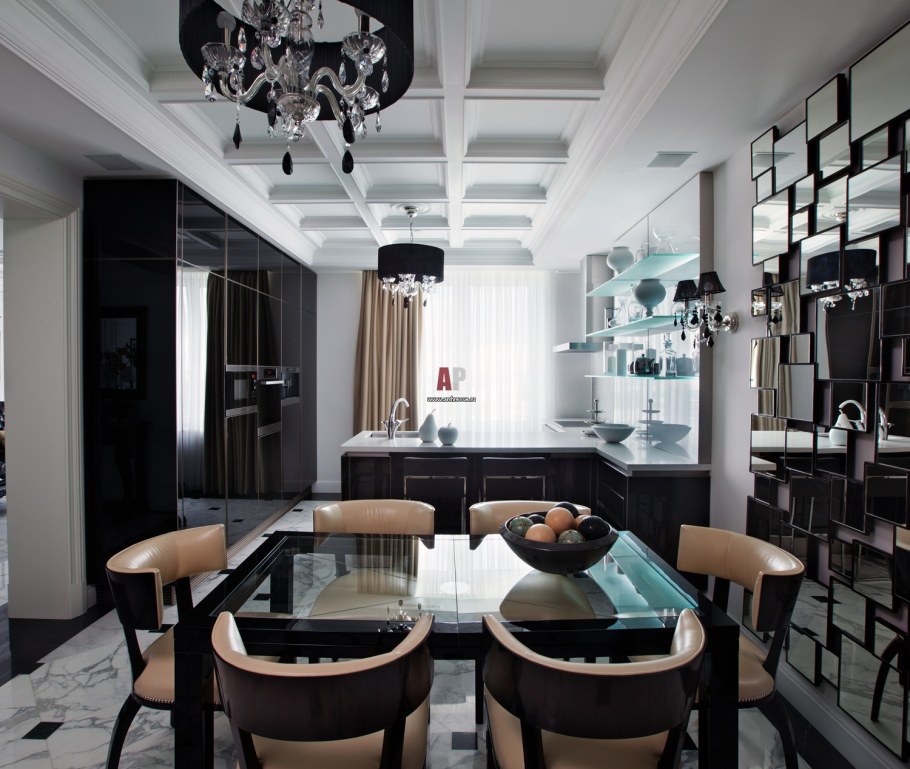 Кухня столовая в мужском стиле