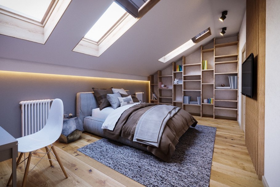 Интерьер двухэтажного таунхауса