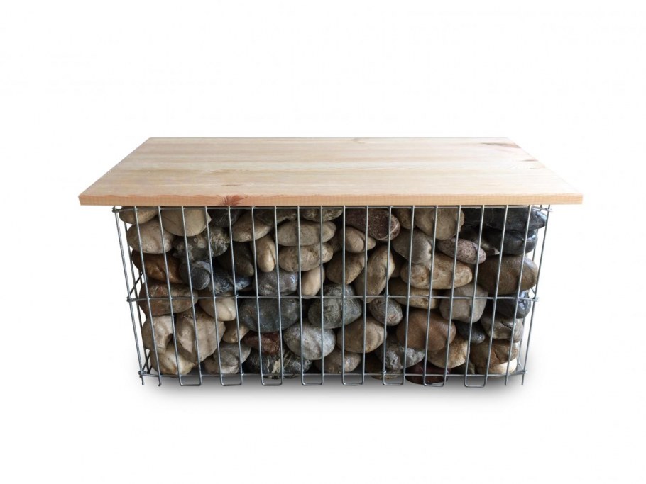 Габионы лавочки подпорная стена