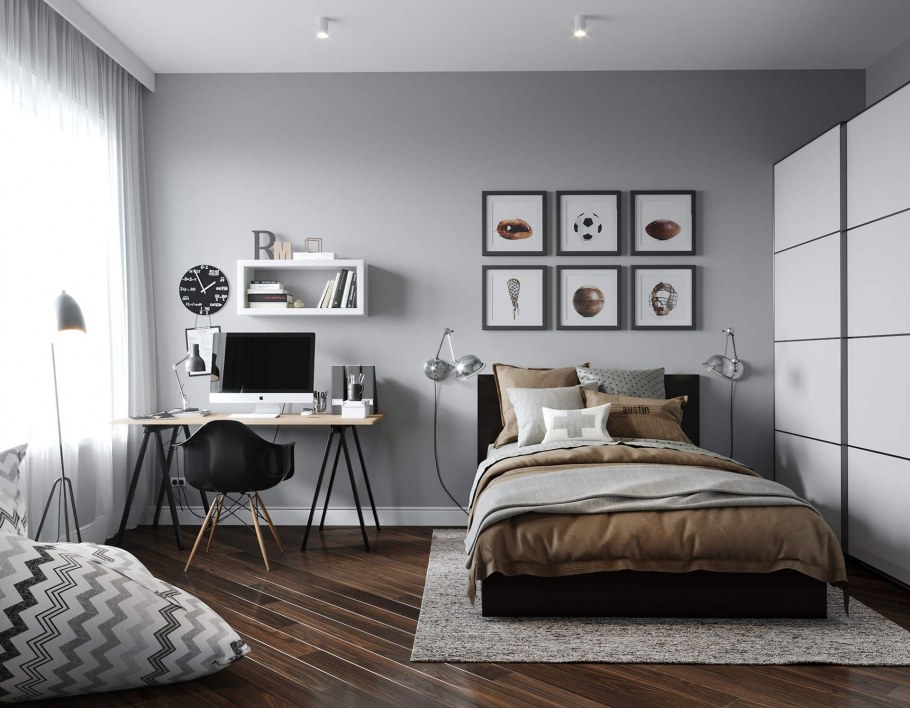 Спальня у скандинавском стиле икея