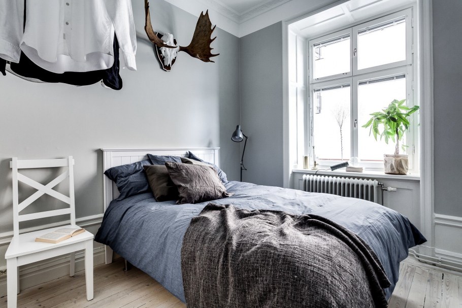 Маленькая спальня в стиле Сканди