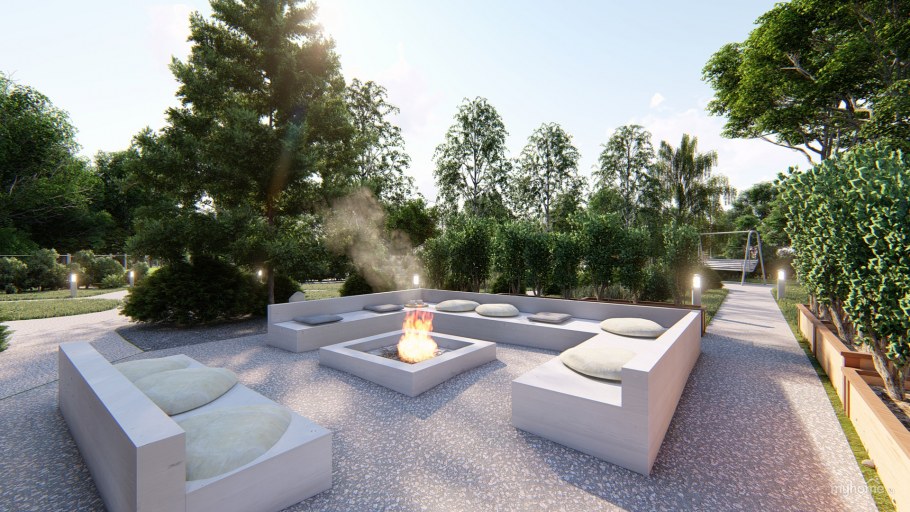 Хай ТЭК сад ландшафт фото