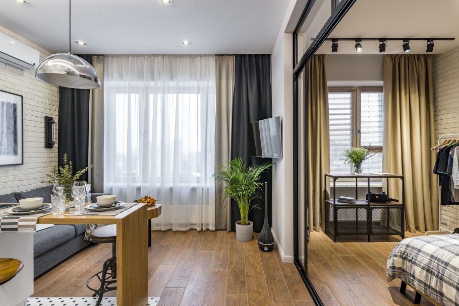 Однушка в стиле лофт 38 кв