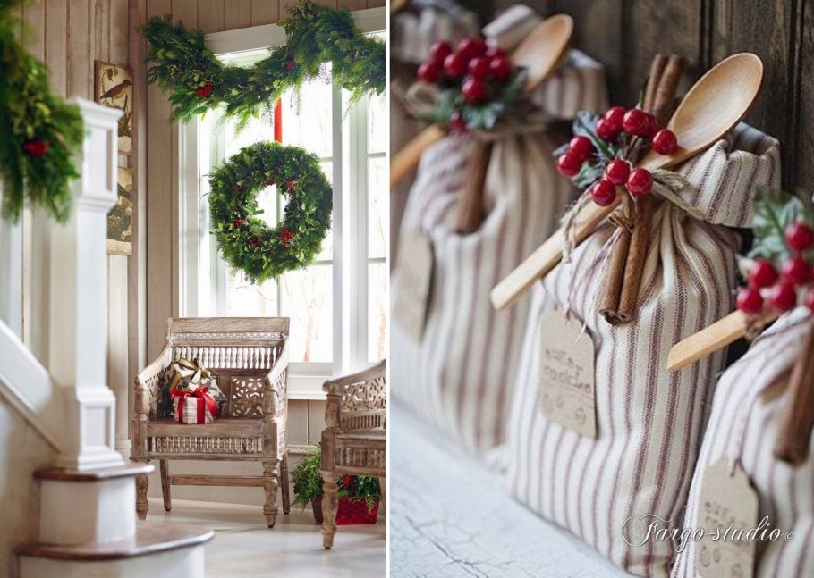 Новогодний декор в скандинавском стиле