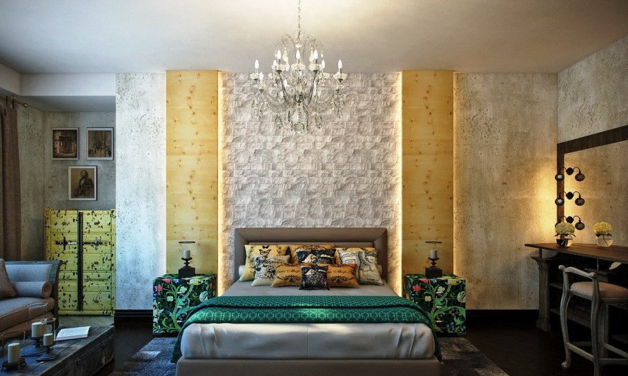 МДФ панели в гостиной