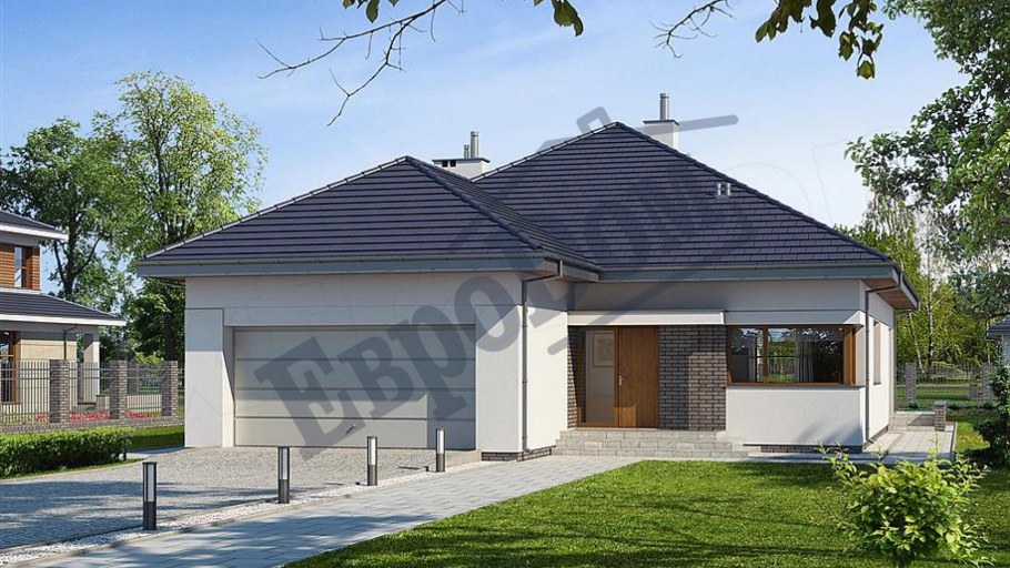 Фасады домов с гаражом