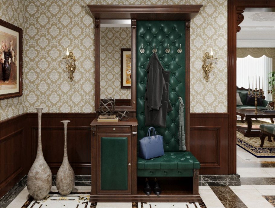 Прихожая благо б5.11-11 орех/изумруд