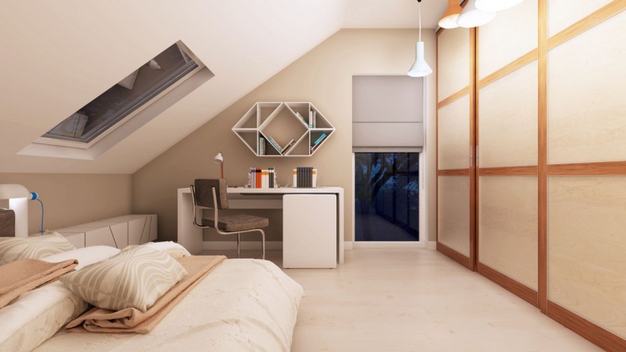 Мансардная комната для подростка
