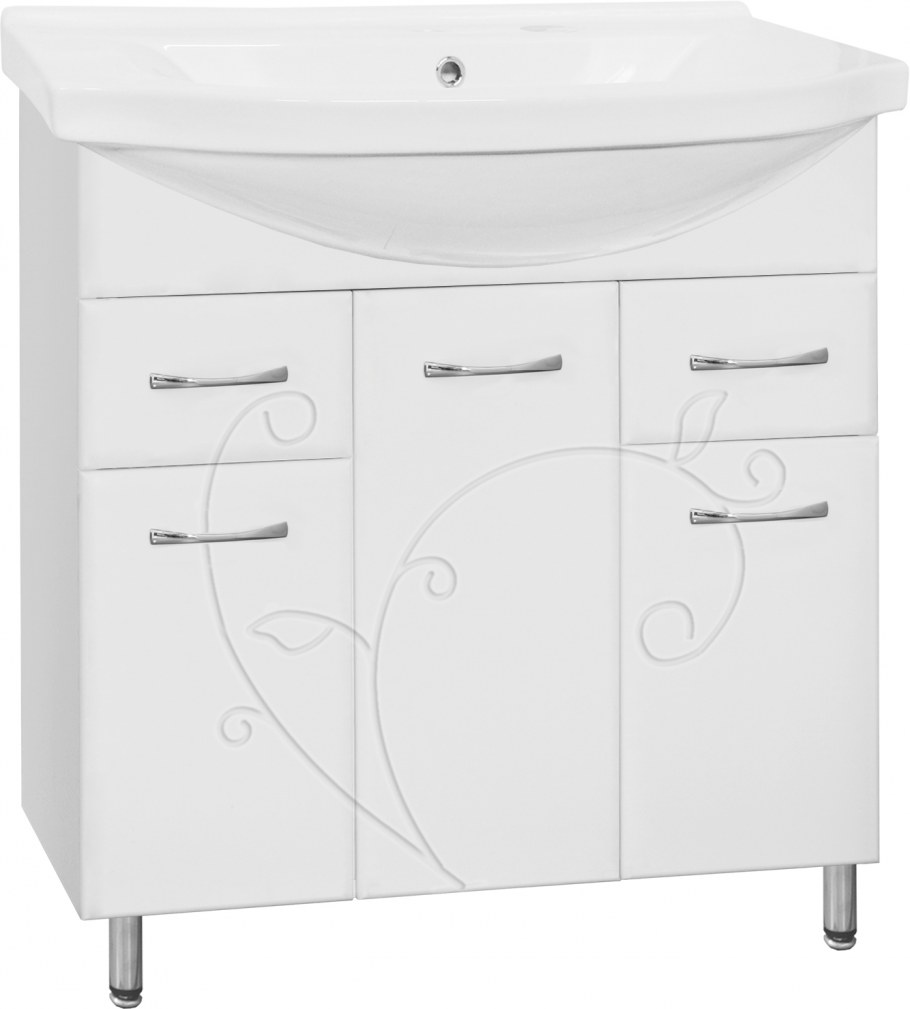 Тумба с раковиной Style line Ирис 75