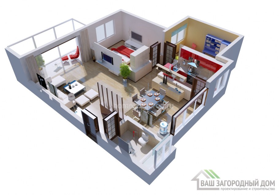 Трехмерная модель комнаты