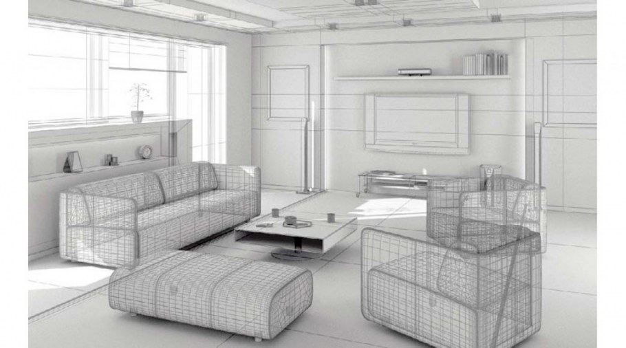 3д модель интерьера квартиры