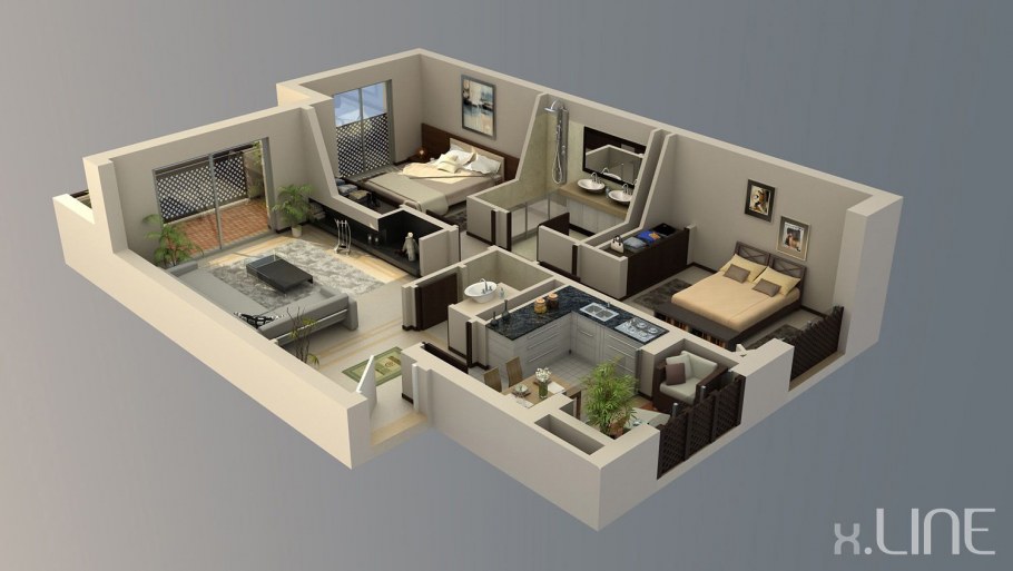 Revit визуализация 3d